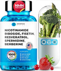 Liposomal Nicotinamide Riboside NR Supplement Resveratrol NAD : Nicotinamide 500mg w/Fisetin Resveratrol Powder Spermidine Berberine NAD Resveratrol Supplement 500 mg - 60 caps 1 Pack