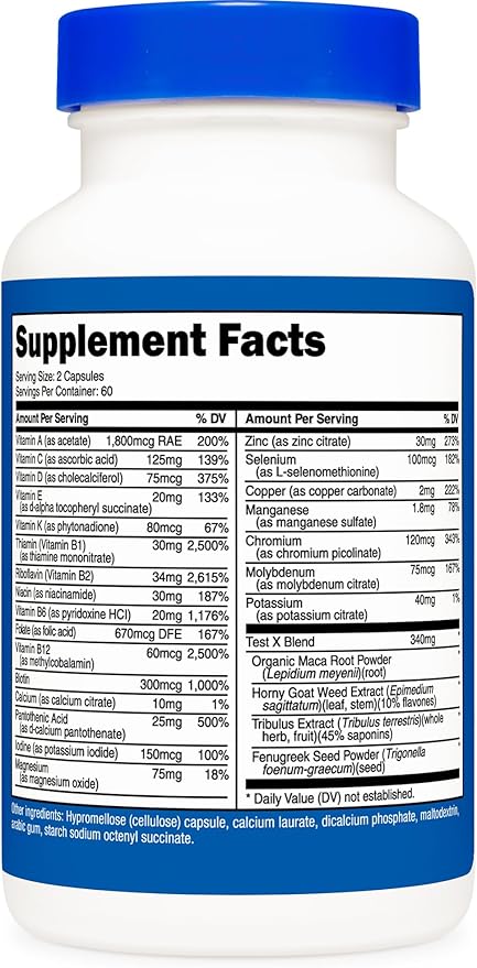 Nutricost Multivitamin for Men 120 Capsules (3 Bottles) - Vitamins and Minerals for The Healthy Man