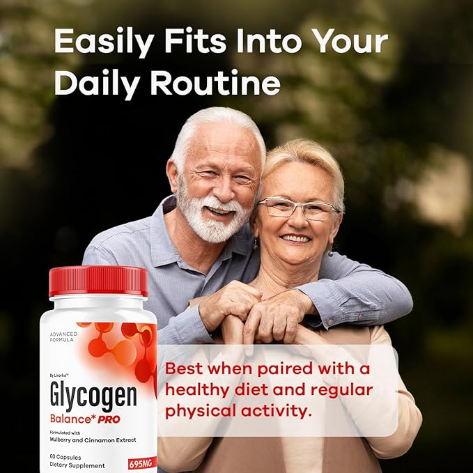 (2 Pack) Glycogen Balance Pro Capsules - Official GlycogenBalance Pro Advanced Supplement Support Pills - Maximum Strength All Natural Formula For Overall Health &amp Wellness 120 Capsules For 2 Mo