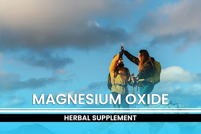 Pure Original Ingredients Magnesium Oxide No Magnesium Or Rice Fillers Always Pure Lab Verified (365 Capsules)