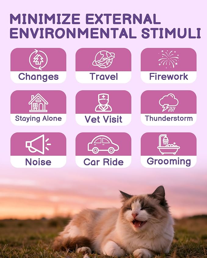 L-Lysine Supplement for Cats - Immune Support - for Feline Respiratory Sneezing Runny Nose Eye Function Cat Calming Pheromone Spray Reduce Scratching Fighting Peeing Marking