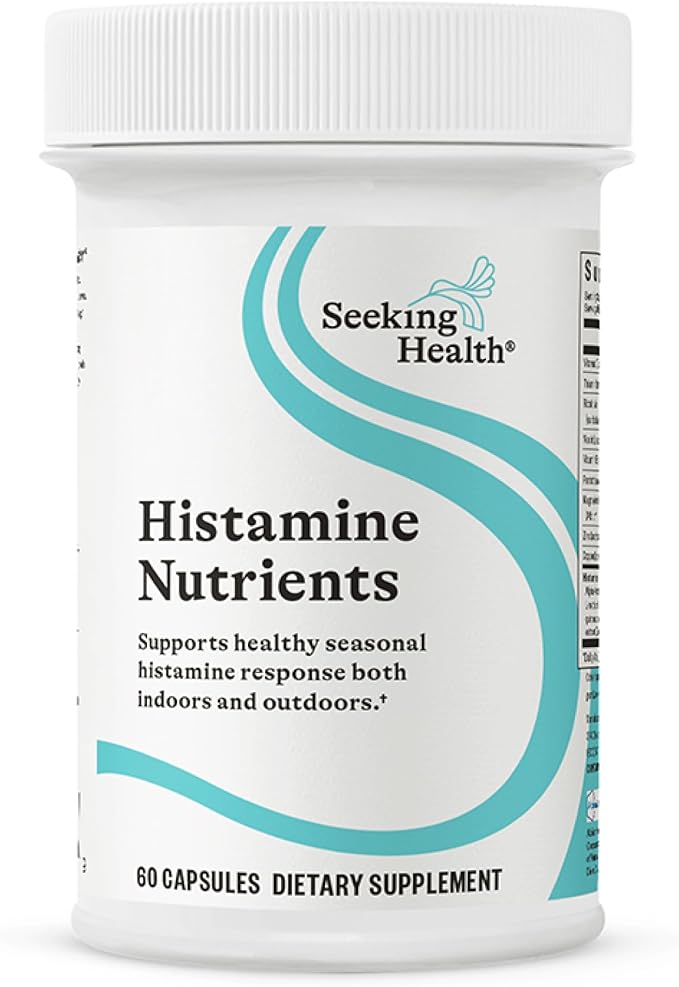 Seeking Health Histamine Nutrients - Seasonal Histamine Support Supplement with Vitamin B1 Zinc &amp Vitamin B3 - Aids Histamine Response - 60 Capsules