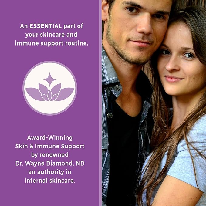 Diamond Natural Skin Care and Immune Support - Vitamins to Help Clear Skin - Skin and Immune System Support from Inside Out - Made with Natural Ingredients (400 Count)