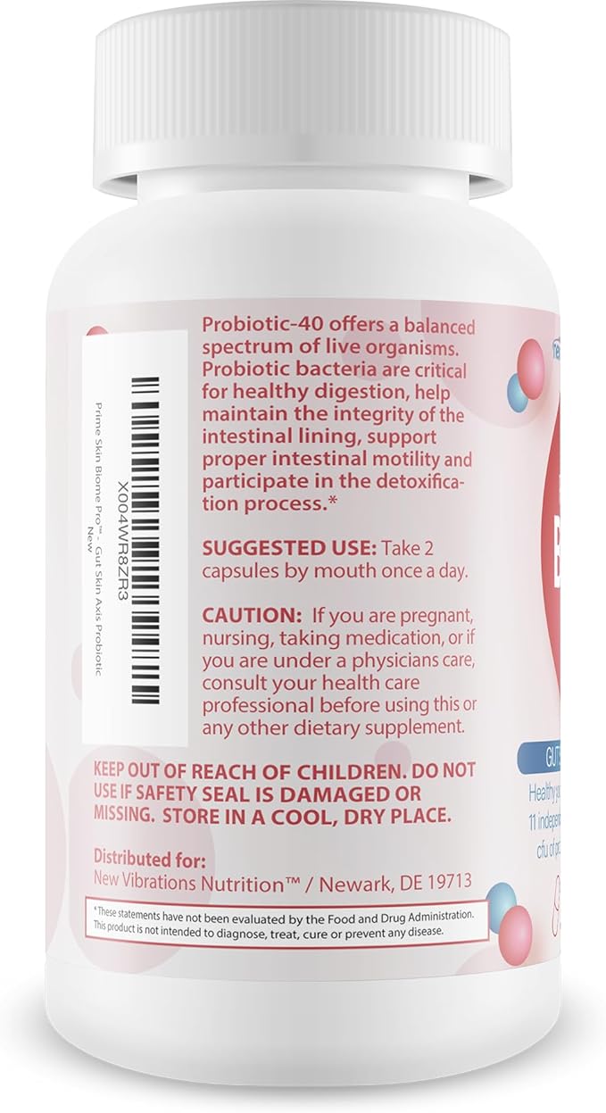 Prime Skin Biome Pro - Our Best Anti Aging Skin Supplement - Skinn &amp Toenail Fungus Fighter - Anti Wrinkle Pill - Reactivate Anti Aging Pills for Women &amp Men - Fungus Probiotic Fungal Pills