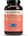 Dr. Mercola Salmon Oil - Omega-3 Support - Wild Caught Alaskan Sockeye - Minimally Processed - MSC Certified - 3000 mg - Non-GMO - 90 Capsules