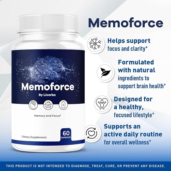 (3 Pack) Memoforce Brain Supplement - Official Memoforce Premium Formula Pills Advanced Support for Wellness &amp Overall Health Memoforce Reviews 180 Capsules for 3 Months