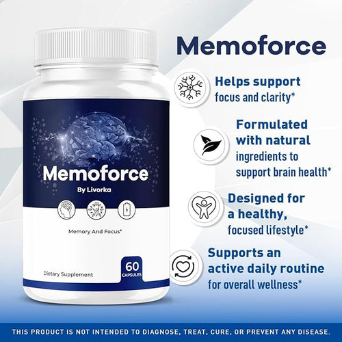 (3 Pack) Memoforce Brain Supplement - Official Memoforce Premium Formula Pills Advanced Support for Wellness &amp Overall Health Memoforce Reviews 180 Capsules for 3 Months