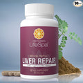 LifeSpa Whole Herbs Liver Repair | Liver Detox | Liver Cleanse and Repair | Health Supplements for Liver Health | Supports Liver and Gallbladder Detox | 90 Capsules | 475mg