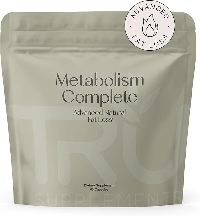 TRU Supplements Metabolism Advanced Fat Loss Fight Cravings Boost Mood No Jitters or Crash 30 Servings