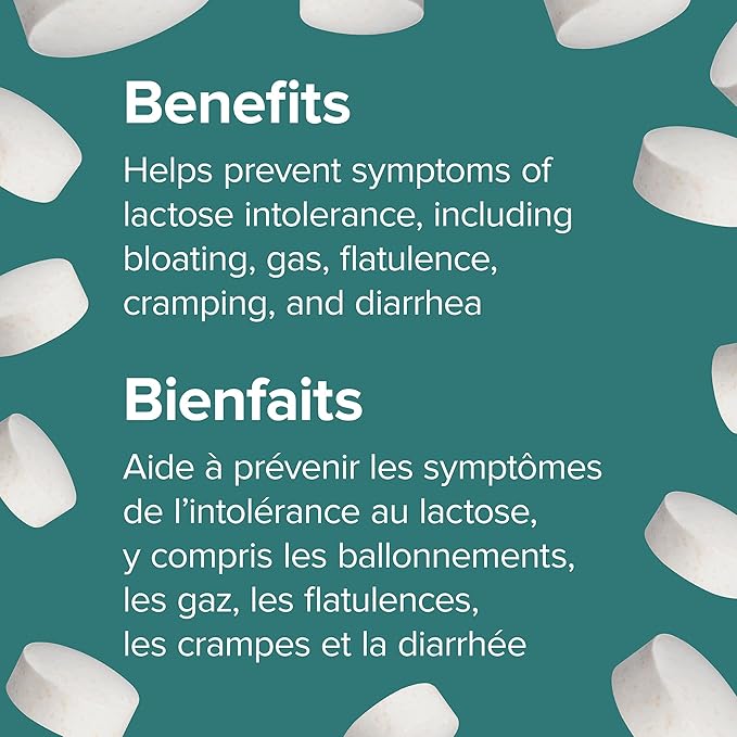Dairy Again!™ Lactase Enzyme 250 mg Chewable Tablets