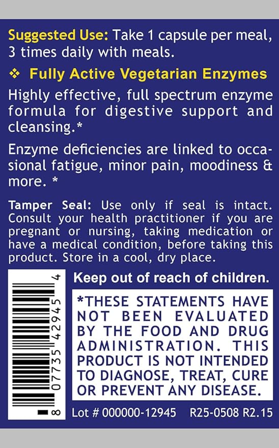 Quantum Nutrition Labs Quantum Digest - Digestive Health Enzymes for Women and Men Digestion Support for Gut Health Fully Active Vegan Enzyme Pills - 60 Vegetarian Capsules (Pack of 2)