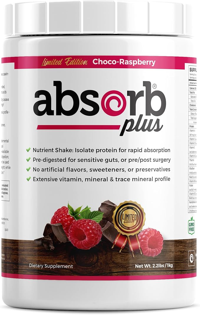 Nutrient Shake – Choco Raspberry (Limited Edition) | Whey Protein Isolate | Easy to Digest Meal Replacement | 27g Protein | No Artificial Additives | 2.2 lbs