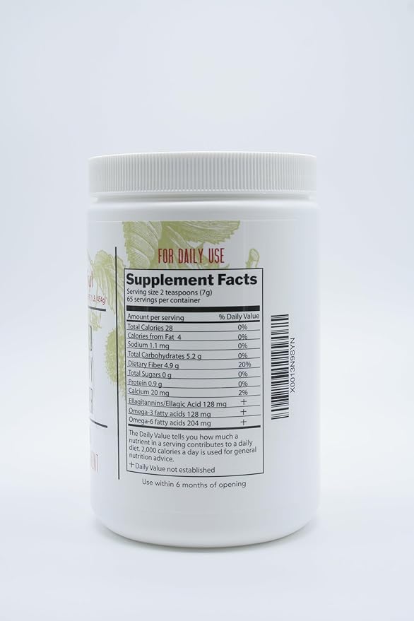 Berry Beautiful Meeker Red Raspberry Seed Powder - Natural Source of Ellagic Acid and Fiber - Locally Milled from US-Grown Raspberry Seeds - 1 lb / 454 g