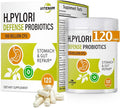 Helicobacter Pylori Defense Probiotics – Formulated with Lactobacillus reuteri Mastic Gum and Berberine 100 Billion CFU Gastritis Digestion &amp Gut Health for Stomach Comfort Vegan 120 Capsul