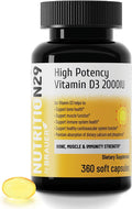 Vitamin D3 2000 IU (50 mcg) with USP-Grade Provitas® Vitamin D3 Dual Olive &amp MCT Oil for Enhanced Absorption Bone Muscle &amp Immune Support Non-GMO 360-Day Supply