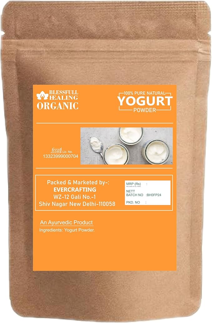 Blessfull Healing Organic Yogurt Powder 100% Pure Natural 100 Gram / 3.52 oz