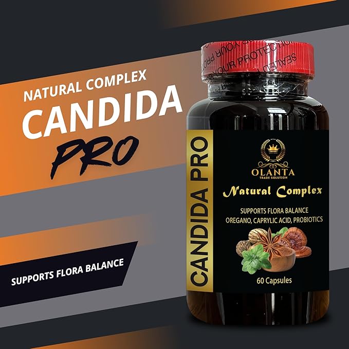 Candida Support Supplement - Enzyme Blend Natural Capsules Herbal Supplement Non-GMO Gluten Free Digestive Wellness with Wormwood - 2 Bottles 120 Capsules