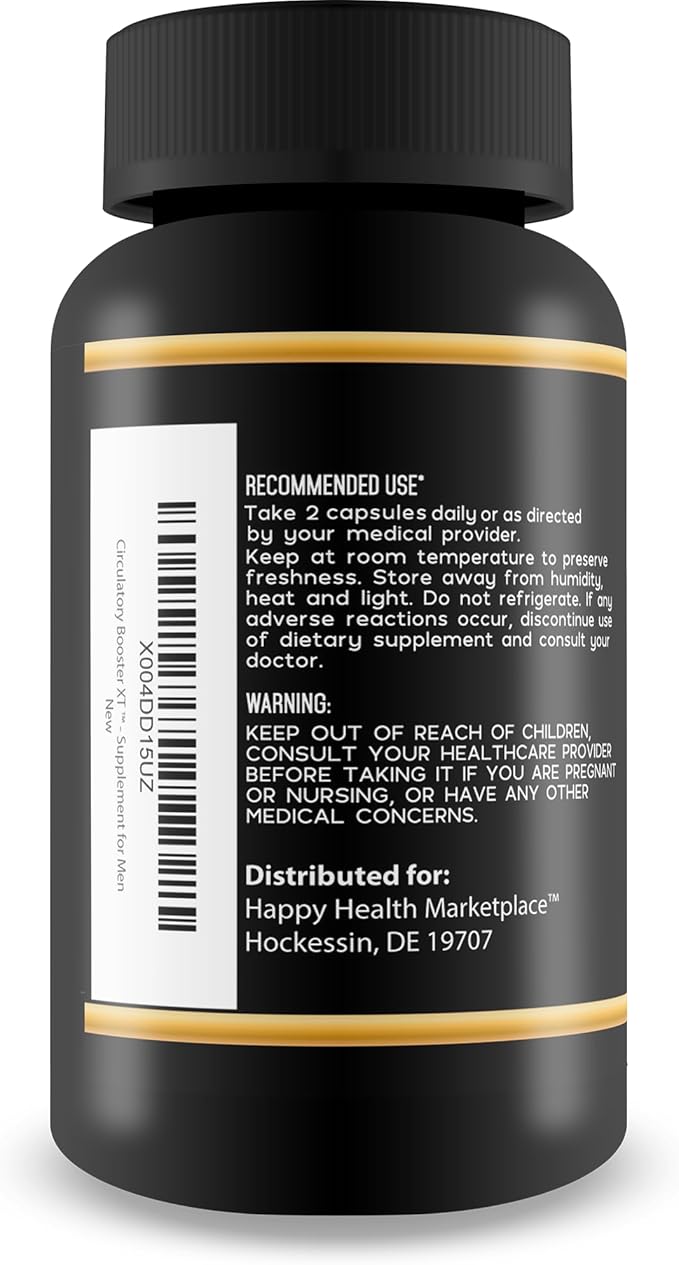 Circulatory Booster XT - Our Best Circulation Booster Blood Circulation Supplements For Men - Advanced Blood Flow Support For Whole Body Circulation Support - Better Blood Flow Blood Circulation Pills