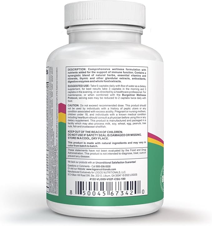 Complete Thymic Formula™ Comprehensive Multivitamin &amp Multimineral with Thymus Glandular Extracts (180 Count (Pack of 1)