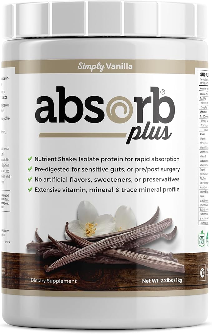 Isolate Protein - Diet Supplement for Improved Gut Health Extra Nutritional Support Non-GMO Gluten-Free Lactose-Free Casein-Free (2.2 Lbs Simply Vanilla)