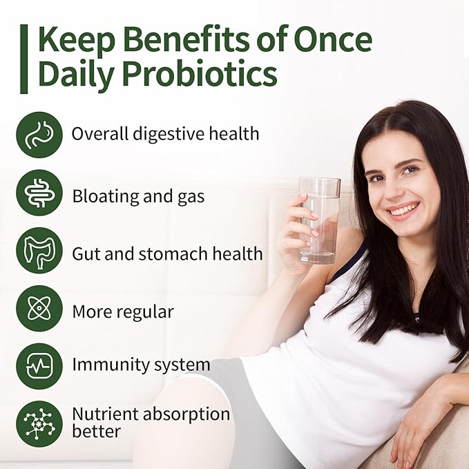 Probiotics for Women &amp Men - 200 Billion CFU 12 Strains Probiotics for Digestive Health Gut &amp Immune Health Energy with Organic prebiotics and probiotics Shelf Stable for Bloating 180 Capsul