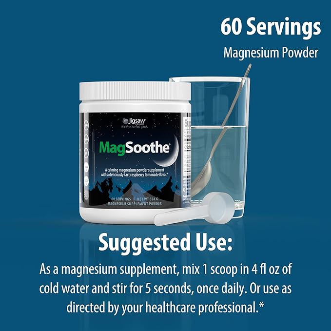 Jigsaw Health Bundle | Adrenal Cocktail 60 Servings (Jar) and MagSoothe (Raspberry Lemonade) 60 Servings (Jar)