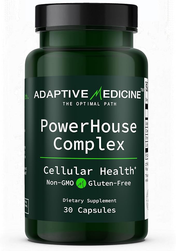 Powerhouse Complex – Supplement for Mitochondrial Support Brain &amp Memory Health Energy Support with L-Ergothioneine ALA CoQ10 &amp PQQ – Cellular Energy Cognition &amp Metabolic Health – 30