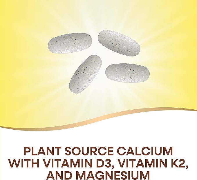 Nature's Way Alive! Calcium Max Absorption 1200 mg Calcium per 4 Tablets with Vitamin D3 Bone Support* Vitamin D3 &amp K2 Magnesium 120 Tablets (Packaging May Vary) (Pack of 2)