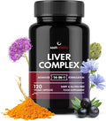 Liver Support Capsules High Strength - 13 Essential Natural Ingredients for Healthy Liver Function - Premium Liver Supplement - 120 Vegan Liver Pro Care Tablets - 8 Weeks Usage - UK Made Sash Vitality