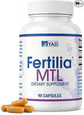 Fertilila MTL – Men’s Fertility Support Supplement | Male Pre-Conception Vitamins | Non-GMO Gluten-Free Dairy-Free | 90 Capsules - 3 Month Supply