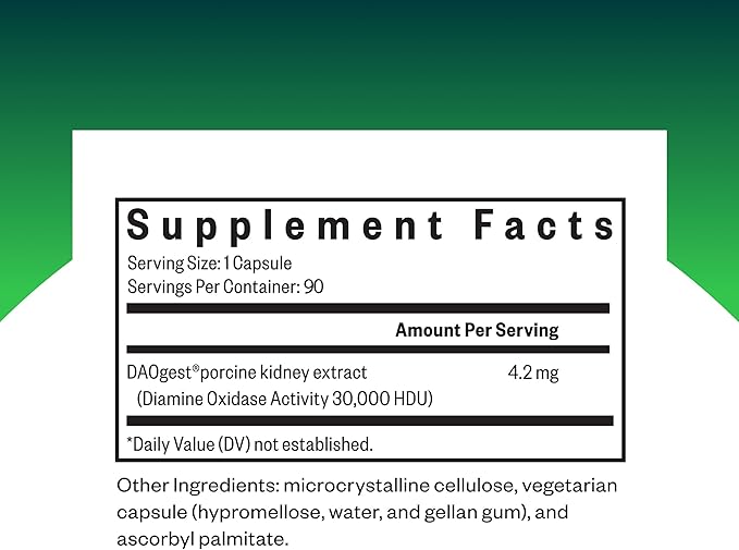 Seeking Health DAO Enzyme - Formerly Histamine Digest DAO Enzyme Supplement for Histamine Food Intolerance Supports Digestive Health Upset Stomach (90 Capsules)*