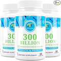 Probiotics for Women and Men 300 Billion CFU 24 Strains Probiotics with 15 Organic Herbs probiotics Blend Probiotic Supplement for Digestive Gut Immune &amp Whole-Body Health -6 Month Supply