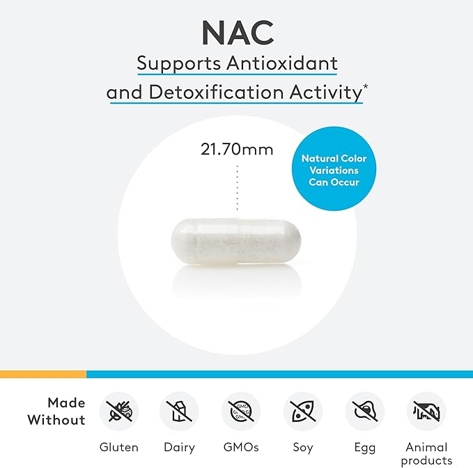 XYMOGEN NAC - 1200 mg per Serving - N-Acetyl-Cysteine Antioxidant Amino Acid - Supports Antioxidant Activity - Vegetarian Non-GMO &amp Gluten Free - 120 Capsules