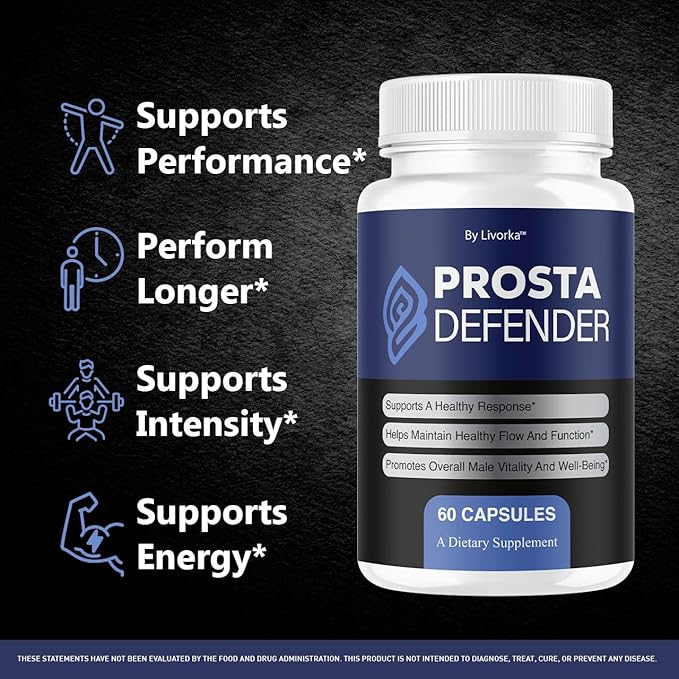(3 Pack) ProstaDefender - Official ProstaDefender Capsules Support Supplement Premium Advanced Natural Formula Daily Pills Multivitamin for Overall Health &amp Wellness 180 Capsules for 3 Months