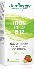 Jamieson Iron + Vitamin B12 45 chewable tabs