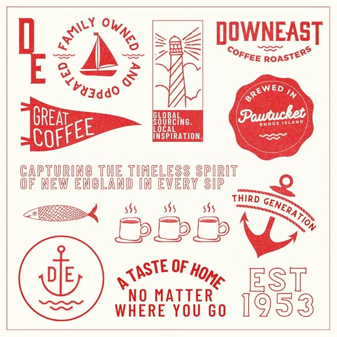 Downeast Coffee Roasters Whole Bean Coffee - Dark Roast 100% Arabica Coffee - Bold Syrupy Bittersweet Toffee Notes - Kenya Central and South American Highlands (2 lb Bag)
