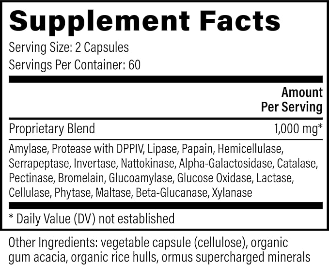 Global Healing Ultimate Enzymes - Digestive Enzyme Supplement - 120 Capsules (2-Pack)