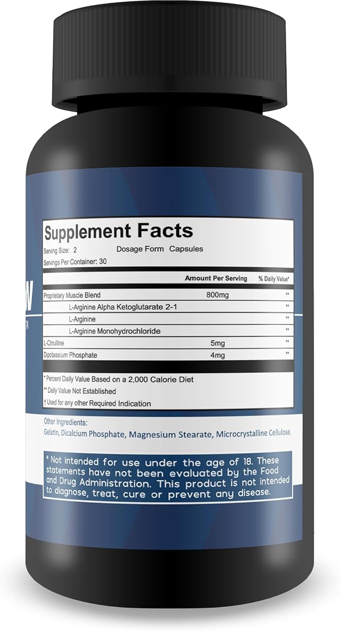 Blood Flow Blue Steel Pro - Our Best Blood Flow Capsules - Healthy Blood Flow Supplement Powder Capsules - Whole Body Blood Flow Support - Blood Circulation Supplements for Men Circulation Support
