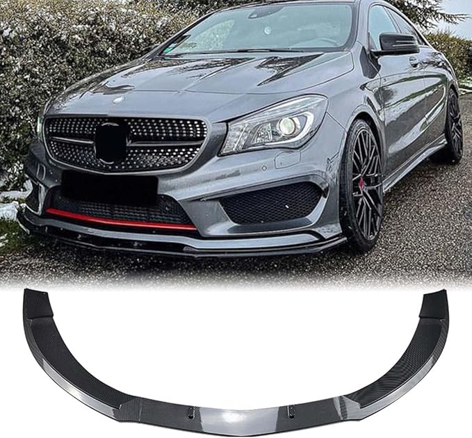 KLUfo Car AccessoriesFront Bumper Lip Spoiler Splitters Body KitCompatible for Mercedes BenzC117 CLA Class CLA200 CLA260 CLA45 AMG 2013-2015 (Size : Gloss Black)