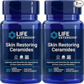 Life Extension Skin Restoring Ceramides 30 Liquid Vegetarian Capsules (Pack of 2)
