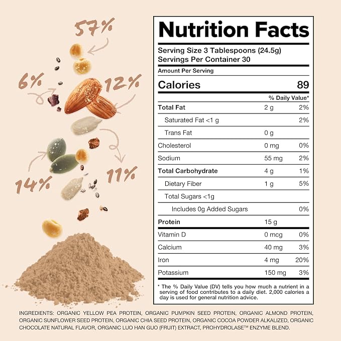 Complement Chocolate Protein &amp Creatine Bundle – Plant-Based Protein Powder and Creatine Monohydrate for Enhanced Muscle Performance