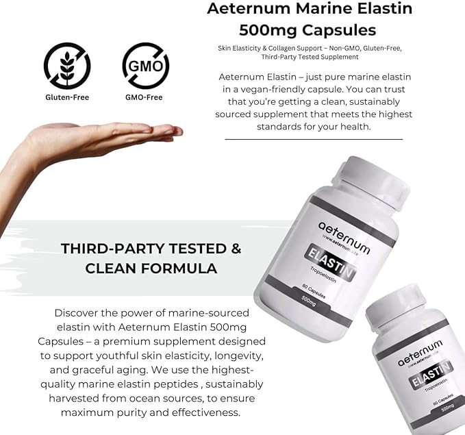 aeternum Elastin - 500mg Capsules - 60 Capsules