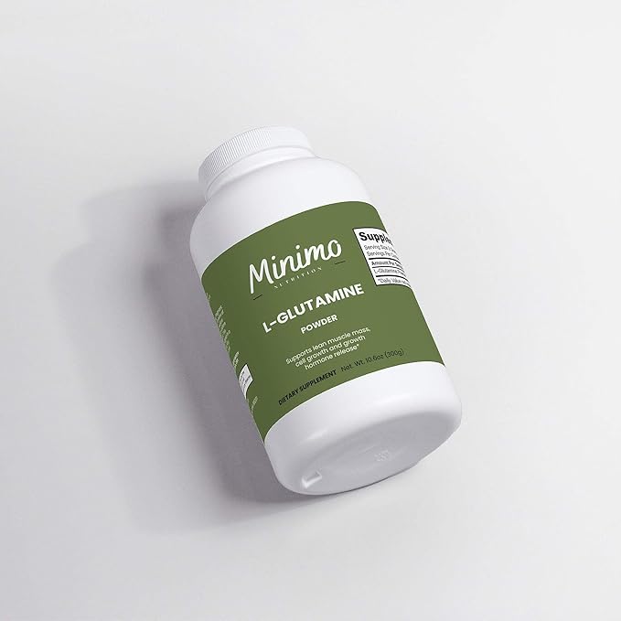 L-Glutamine Powder for Lean Muscle GI Health Immune Function Non GMO No Fillers Vegan 150 Servings 10.6 oz.