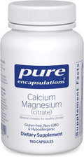 Pure Encapsulations Calcium Magnesium (Citrate) - 240 g Calcium &amp 240 g Magnesium - Bone Health Support - Non-GMO &amp Vegan - 180 Capsules