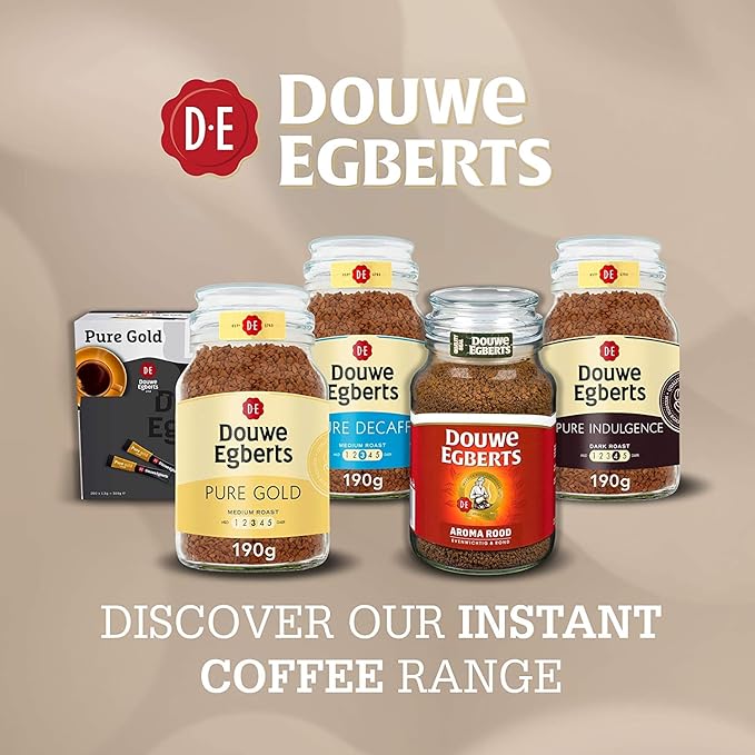 Douwe Egberts Pure Gold Instant Coffee Medium Roast 6.7-Ounce 190g (Packaging May Vary)
