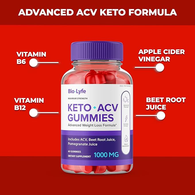 Biolyfe Keto + GummiesBiolyfeKeto ACV Keto Supplement Gummies - Maximum Strength Keto+ ACV Gummys All Natural Support Formula Keto+ACV Advanced Formula Biolyfe Keto Gummy Reviews (3 Pack)