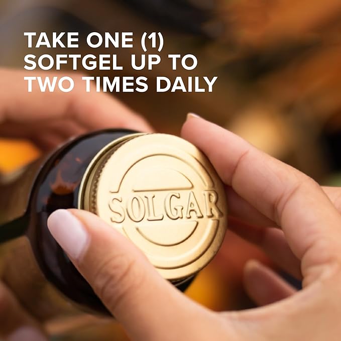 Solgar Ubiquinol 100 mg (Reduced CoQ-10) - 50 Softgels - Advanced Antioxidant Support - Non-GMO Gluten Free Dairy Free - 50 Servings