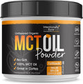 Intentionally Bare MCT Oil Powder - Unflavored Coconut Oil with 70% C8 and 30% C10 - MCT Oil for Clean Energy Brain Health Mood and Focus - Coconut C8 for Keto Paleo and Vegan Pills - 50 Servings
