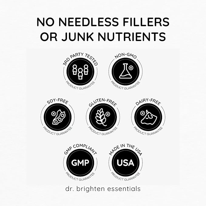 Dr. Brighten Omega Plus — 1500 mg of EPA/DHA Non-GMO Fish Oil Supplement for Heart Brain and Immune System — 60 Softgels