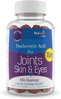 Hyalogic Hyaluronic Acid Gummies – Supplement for Joint Skin &amp Eyes – Mixed Berry Flavor – Gummy Vitamins for Women &amp Men – Gluten-Free Non-GMO 60 Count